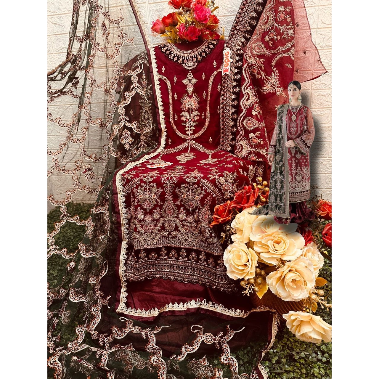 Mehndi Dresses - Royal Blue - Deep Orange - Red Lehenga | Pakistani bridal  wear, Indian wedding outfits, Royal blue dresses