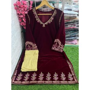 Velvet Kurti pant