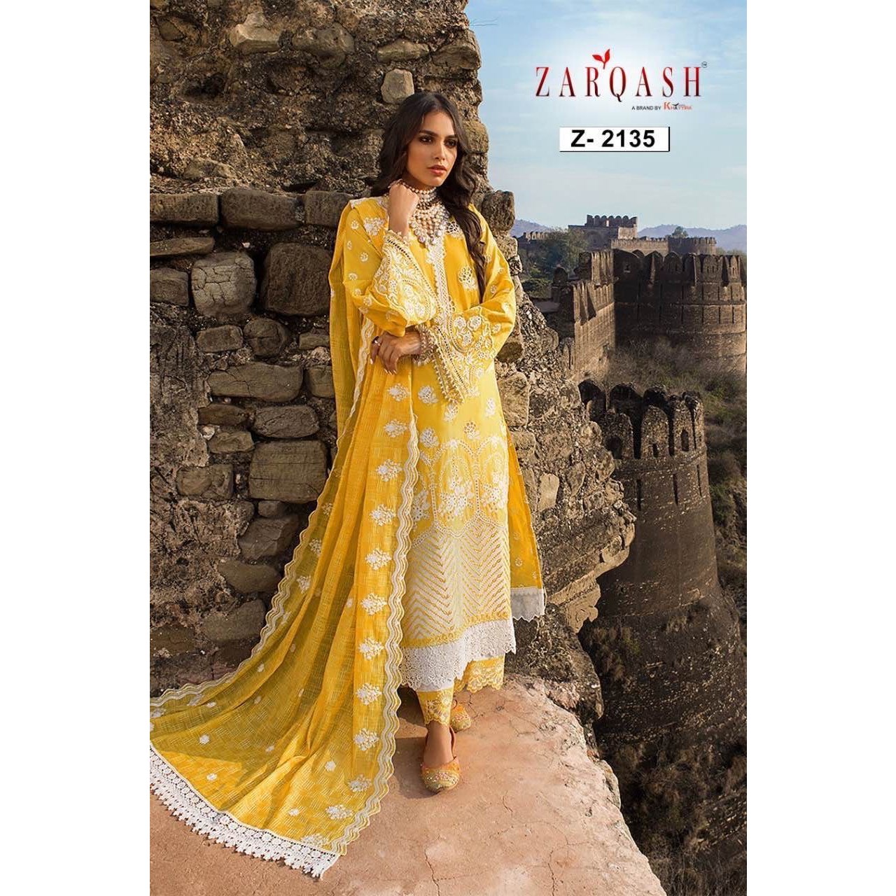 Viscose Chinon Embroidered Yellow Hand Work Designer Gown For Haldi  Ceremony at Rs 2285/piece in Surat