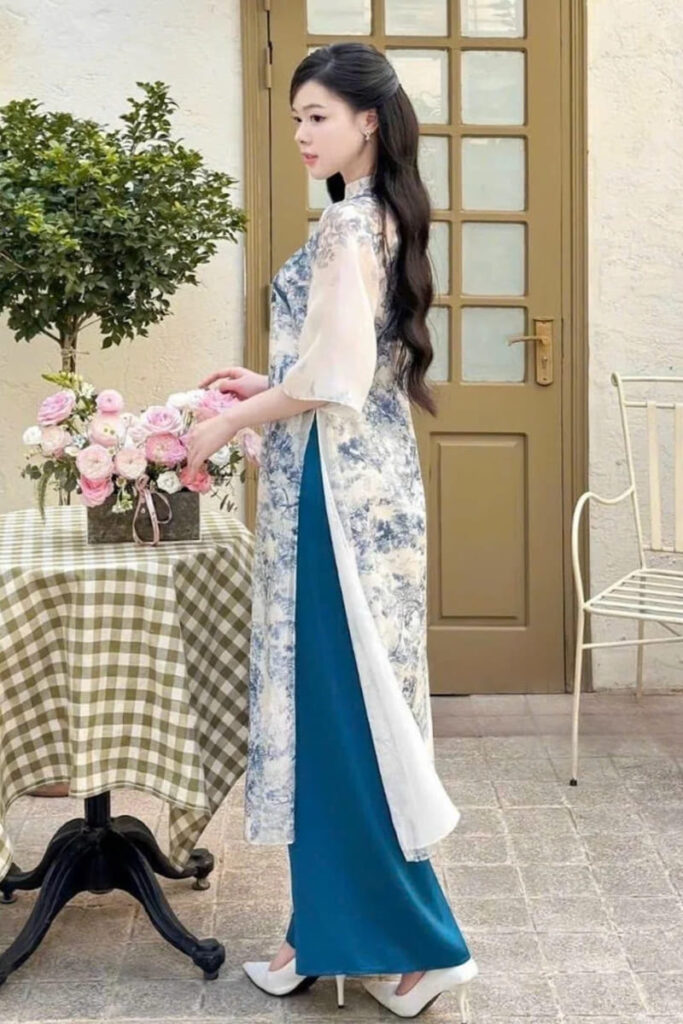 Vietnam fashion long kurta with high slit