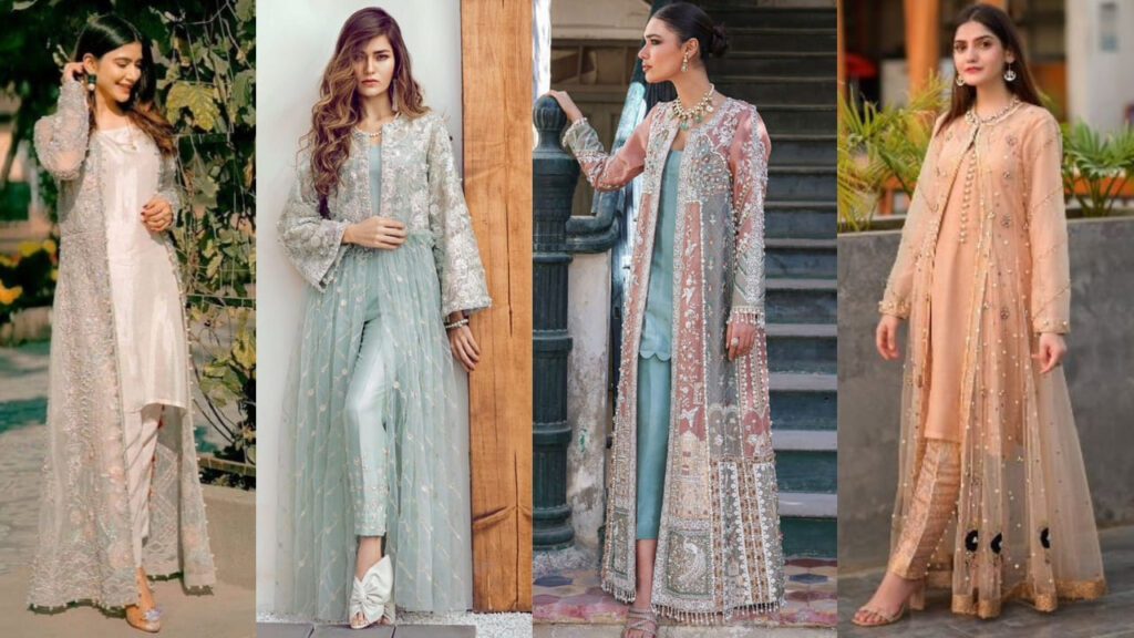 Popular Trending Pakistani Dress Patterns - Cape Dresses