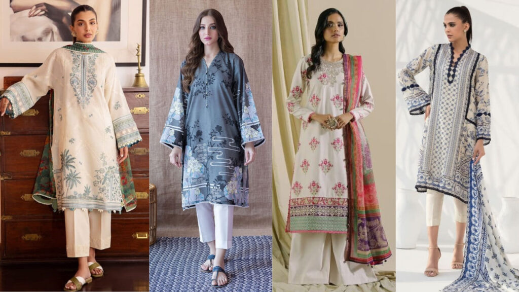 Popular Trending Pakistani Dress Patterns - Kurtis with Trousers